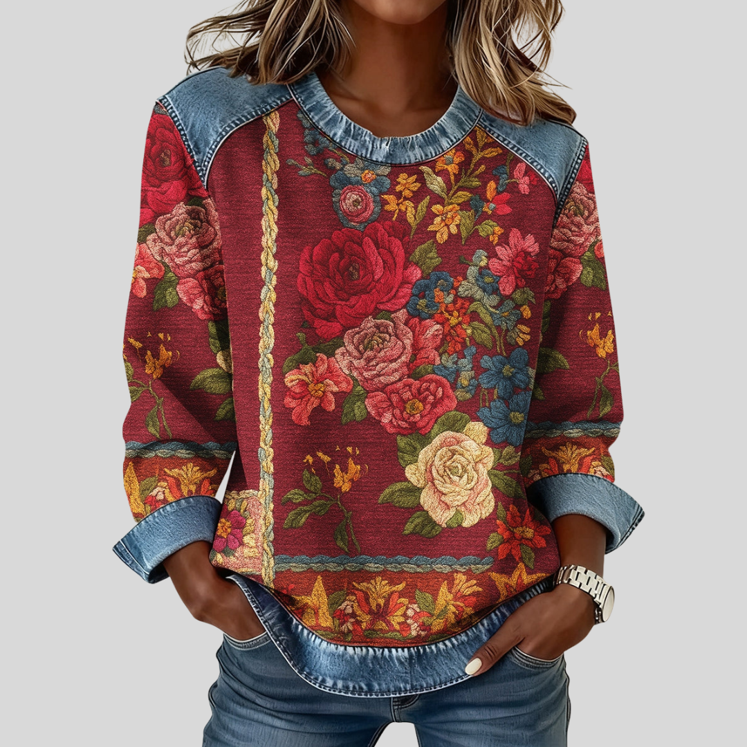 Junelle™ | Sweatshirt mit Blumenprint