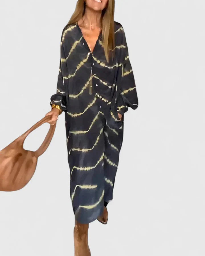 Das gestreifte Maxikleid Julia