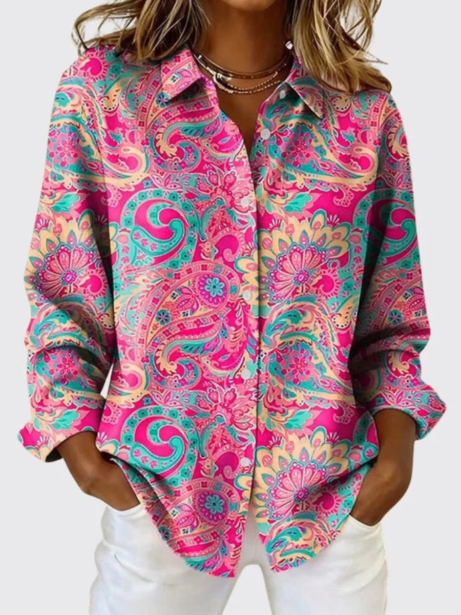 Rosemarie | Hemdbluse mit Paisleymuster