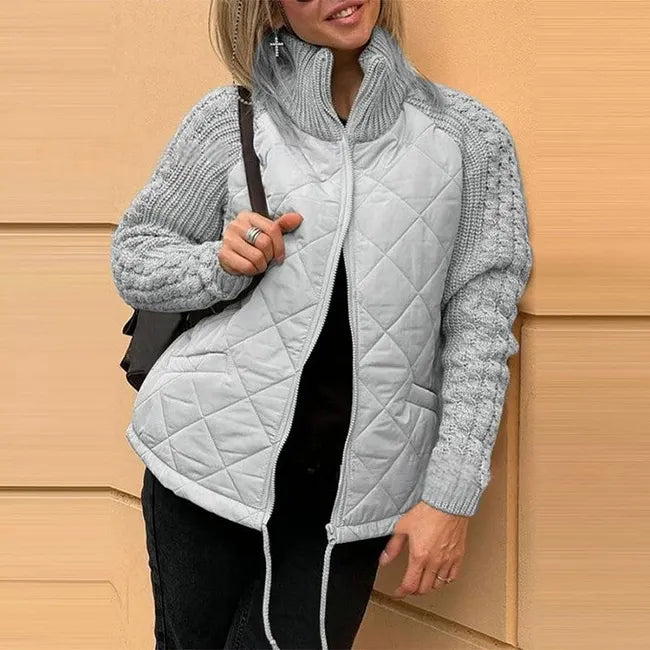 Sybil™ Steppjacke mit Strickärmeln