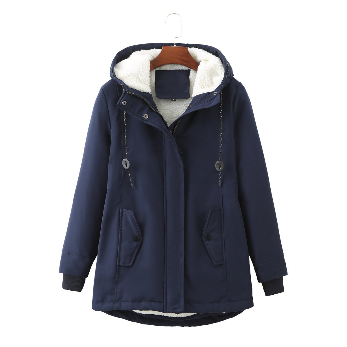 Garance – Wasserdichter Damenparka mit Kapuze und warmem Sherpa-Futter