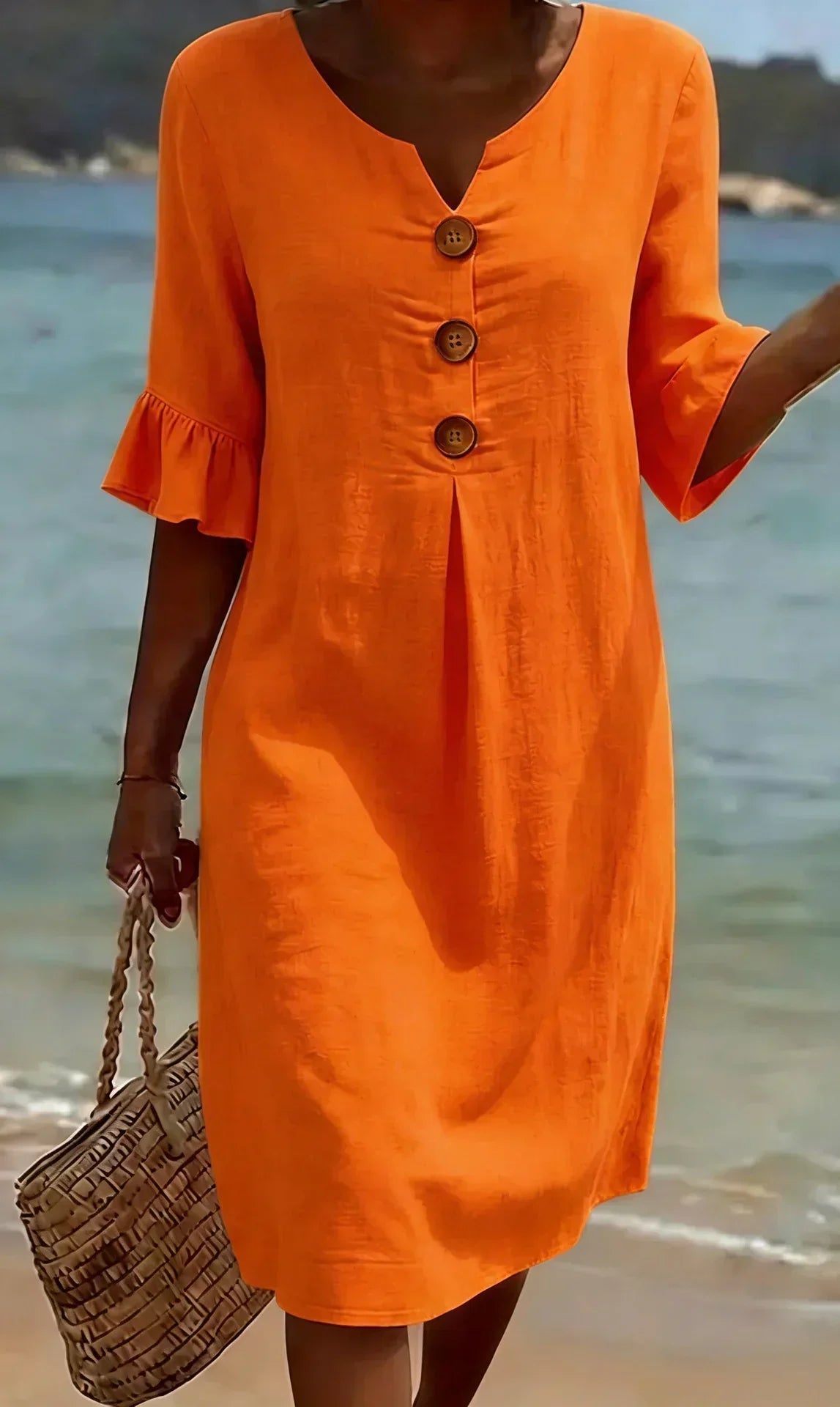 Radmila™ | Langärmliges Kleid mit Struktur