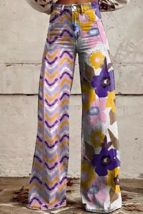 Isadora - Boho-Blumen-Hose