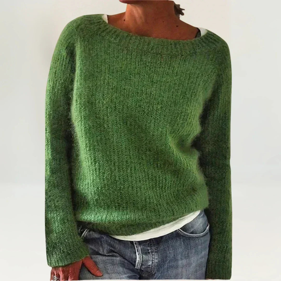 Suzy | Kuscheliger Pullover – Grün
