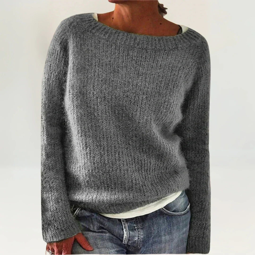 Suzy | Kuscheliger Pullover – Grau