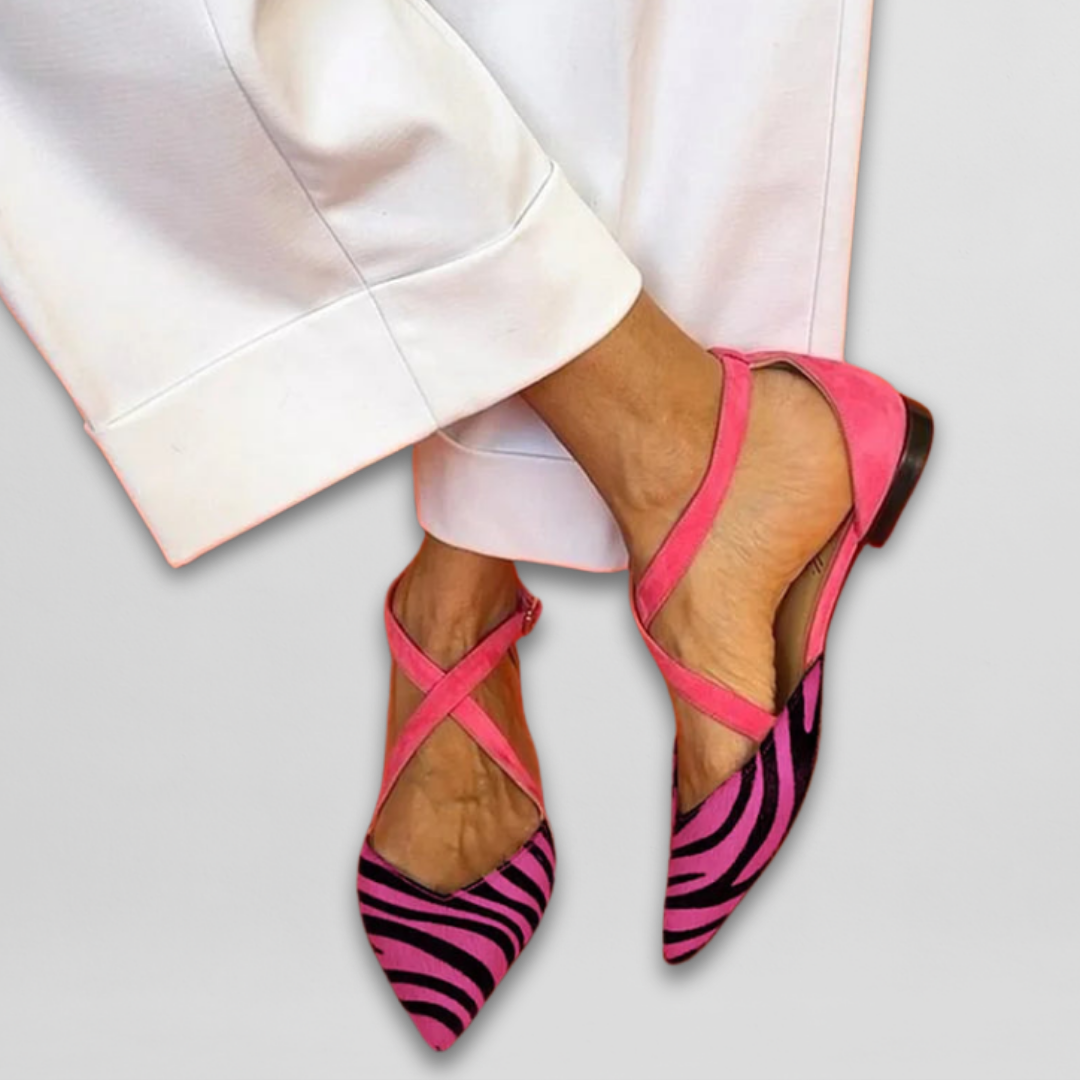 Fern - Ballerinas mit Riemen