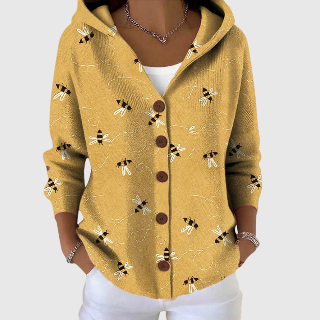 Isabella | Strickjacke mit Kapuze