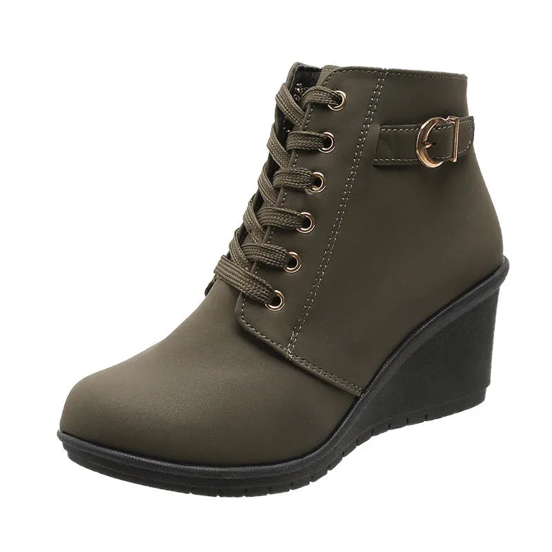 Signe – Komfortschuhe mit Keilabsatz und Reißverschluss