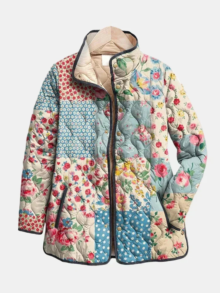 ZARAE | BEZAUBERNDE GEBLÜMTE STEPPJACKE FÜR DAMEN