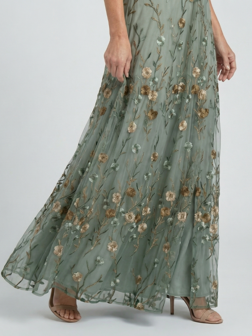 Selora | Halter Bloom Flow Maxikleid