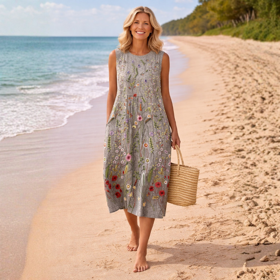 Cara | Wildflower Midikleid