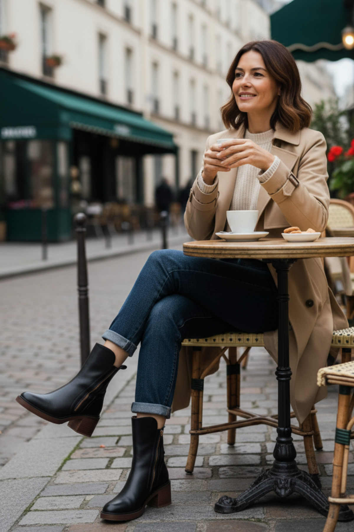 Isabelle | Bequeme Stiefeletten mit Reißverschluss und Blockabsatz