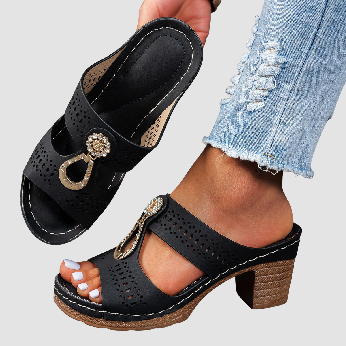 Isabella™ | Orthopädische Komfortsandalen mit hohem Absatz