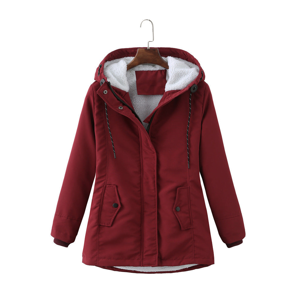 Garance – Wasserdichter Damenparka mit Kapuze und warmem Sherpa-Futter