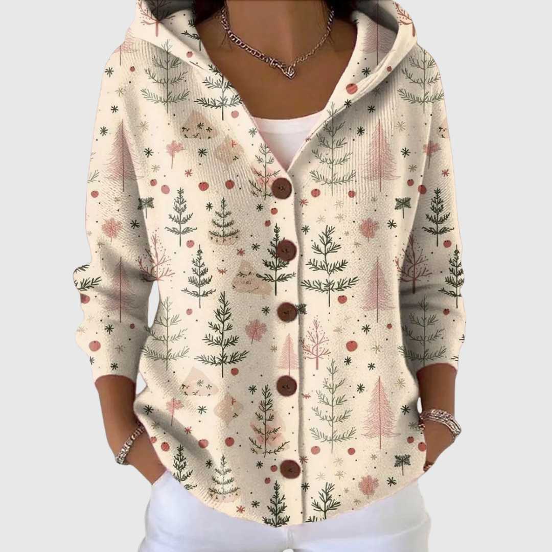 Marcella | Strickjacke mit Kapuze