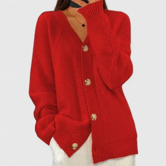 Solenyahh - Bequeme Strickjacke