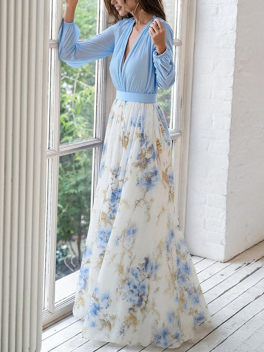 Harper | Maxikleid mit floralem Print