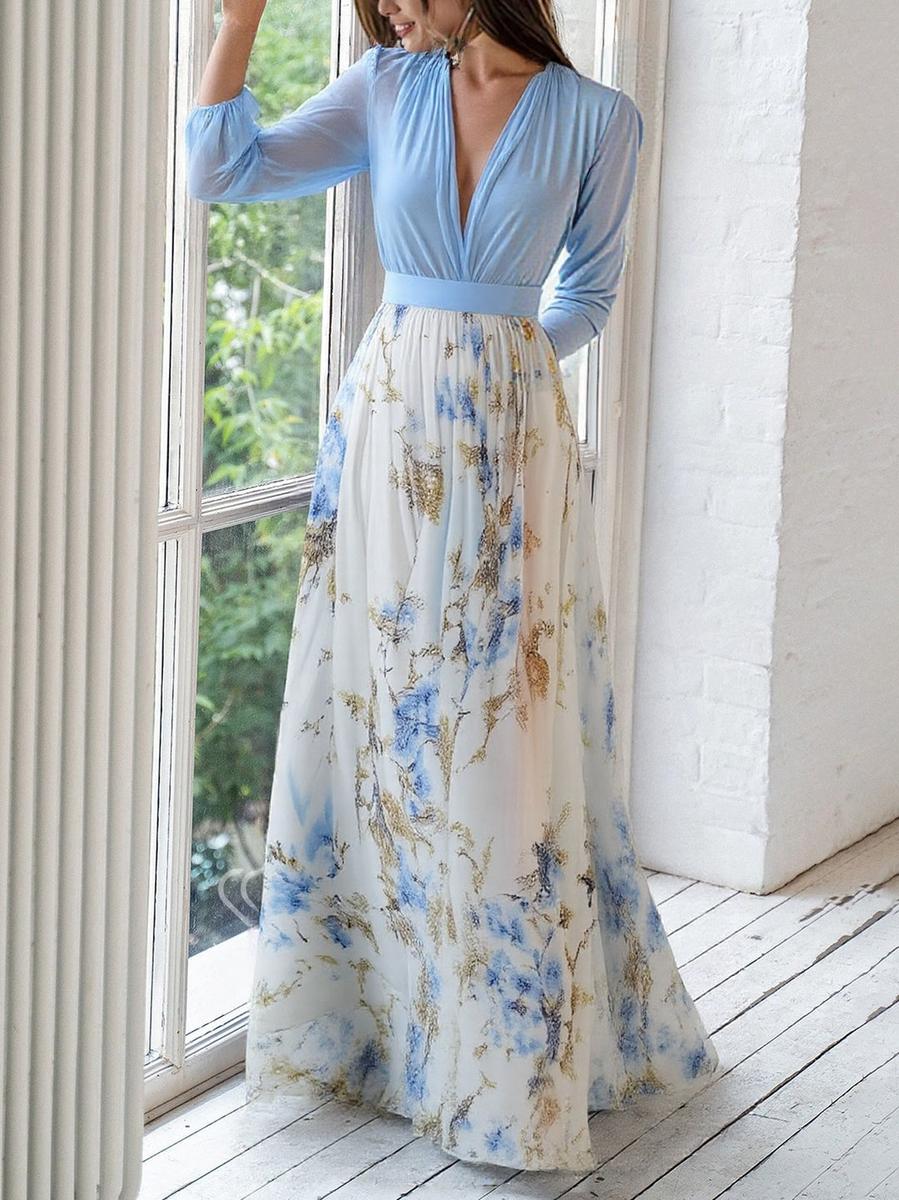 Harper | Maxikleid mit floralem Print