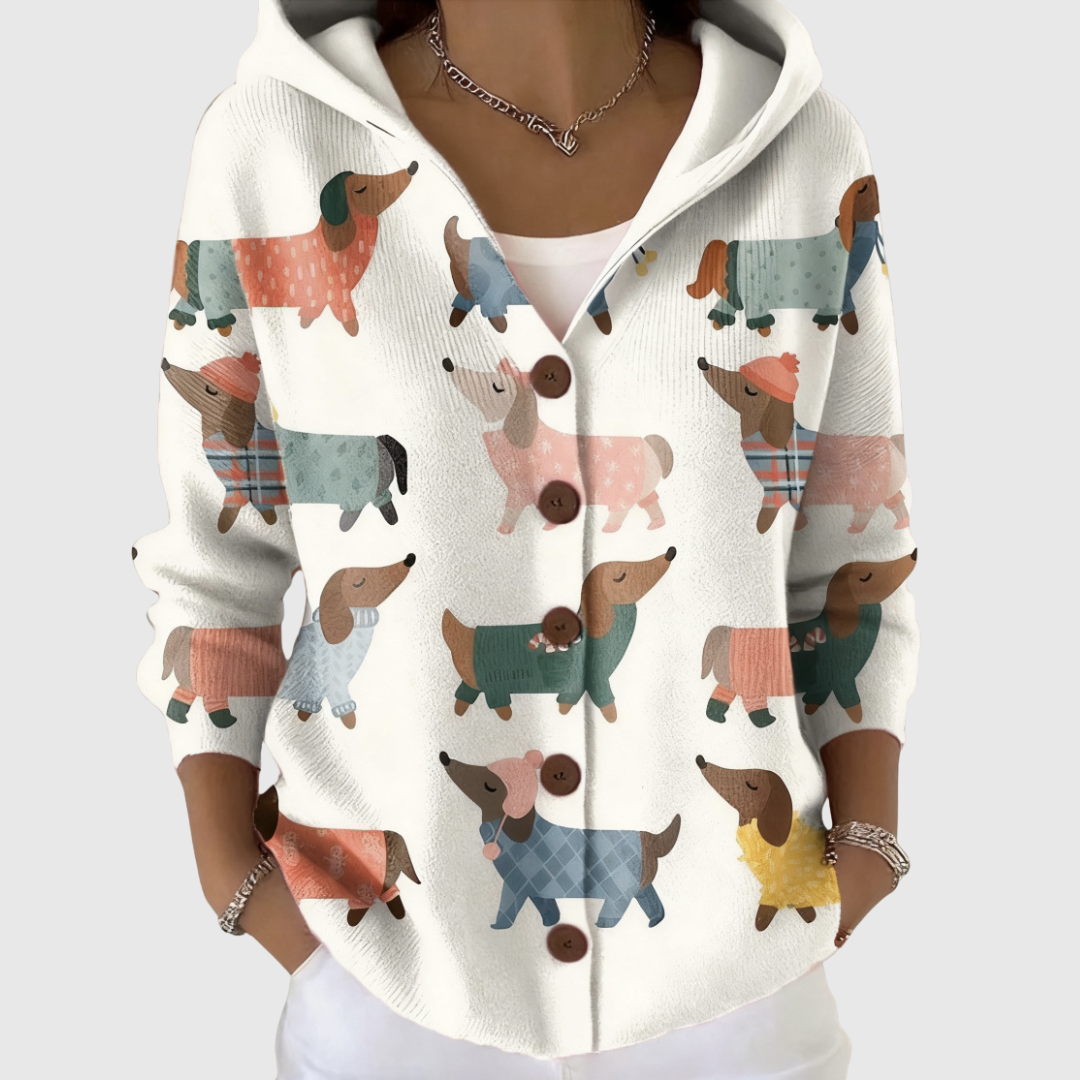 Neve | Strickjacke mit Kapuze