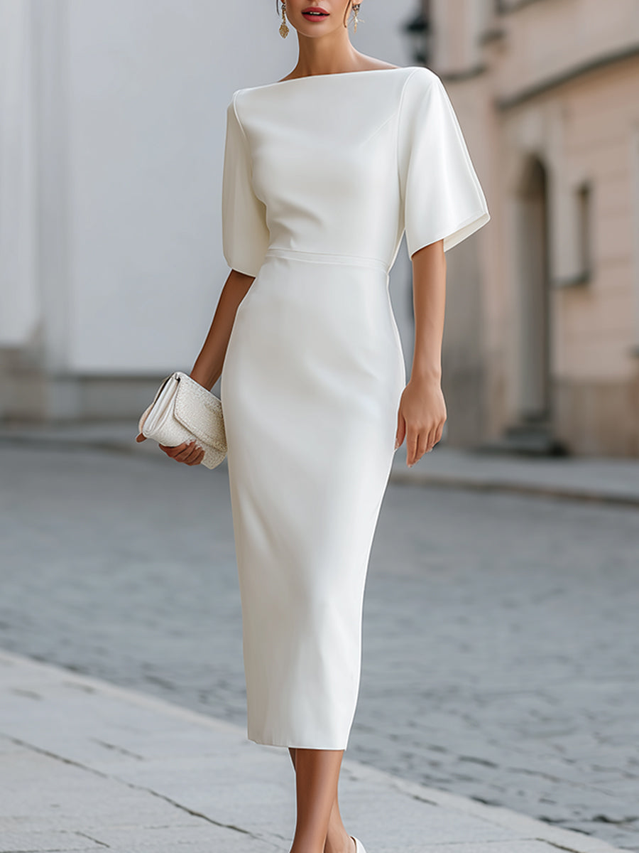 Elena | Elegantes Midi-Etuikleid