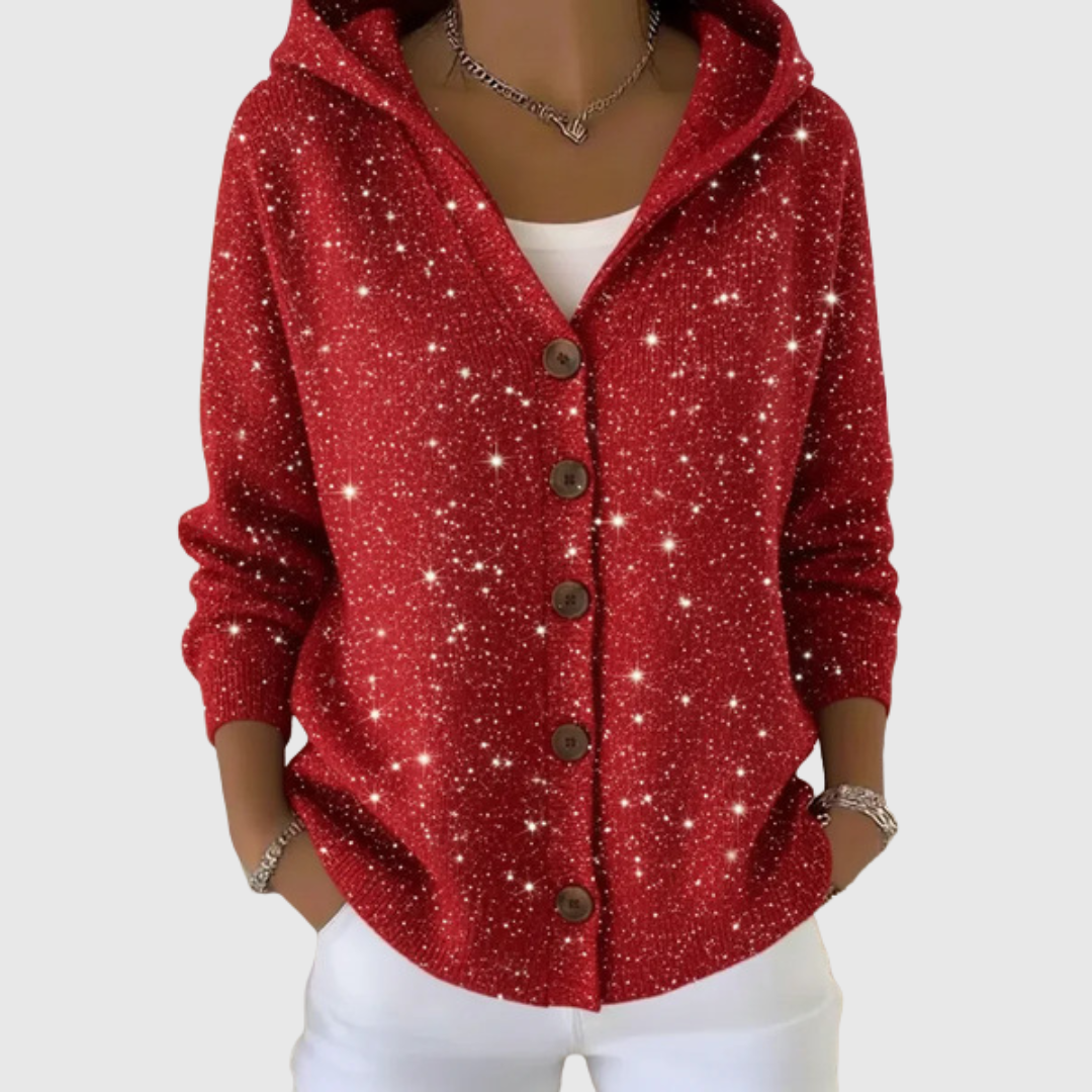 Manuela | Strickjacke mit Kapuze