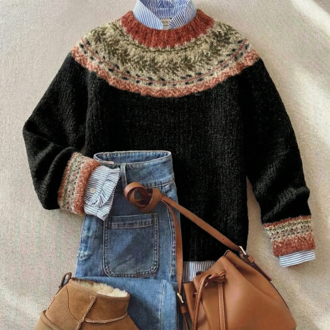 MARGOT™ | Nordischer Strickpullover