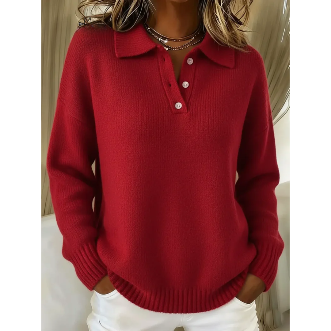 Marina | Weicher Polopullover