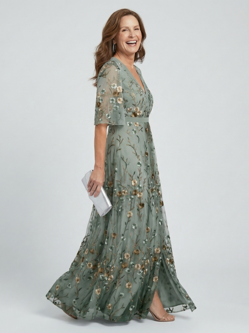 Selora | Halter Bloom Flow Maxikleid