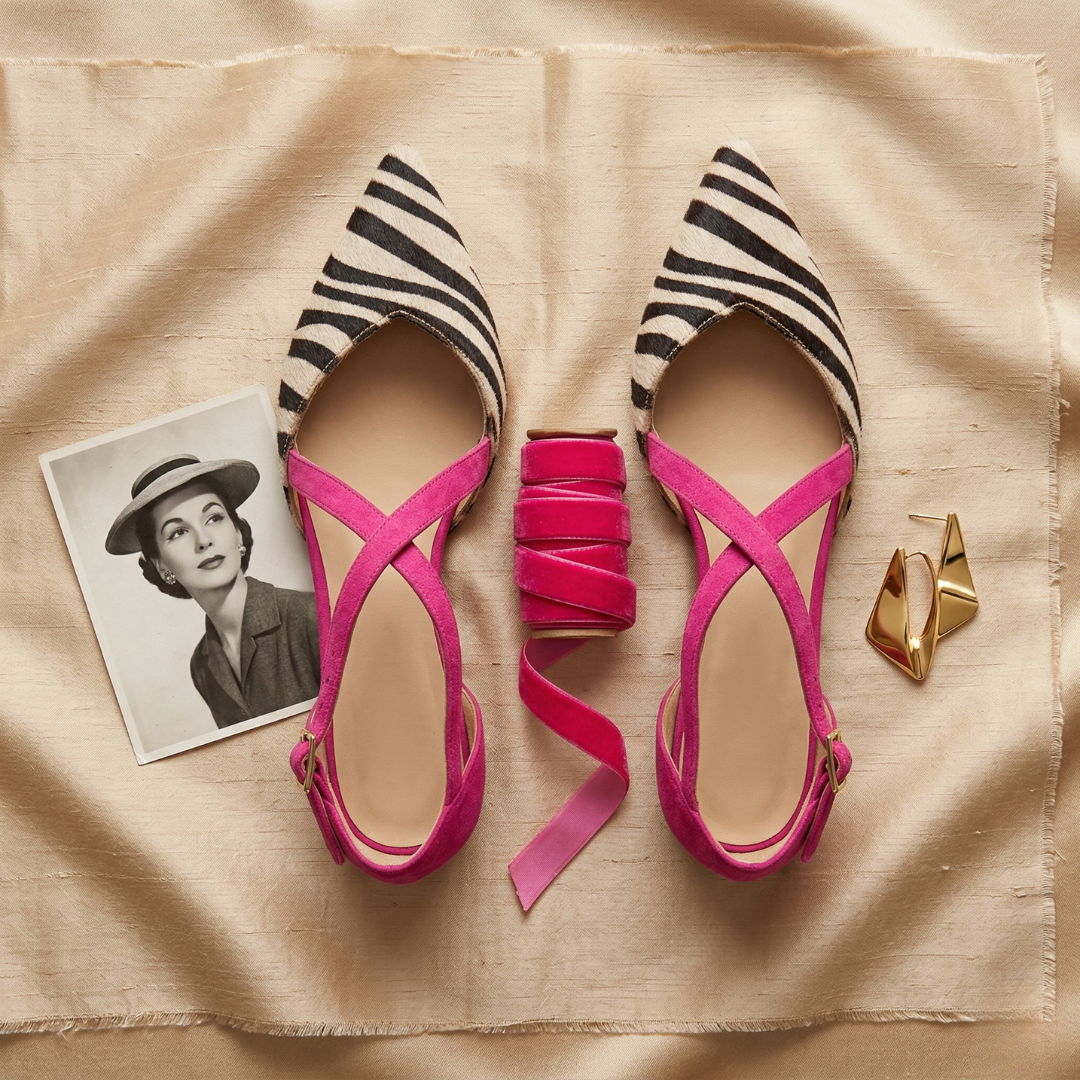 Fern - Ballerinas mit Riemen