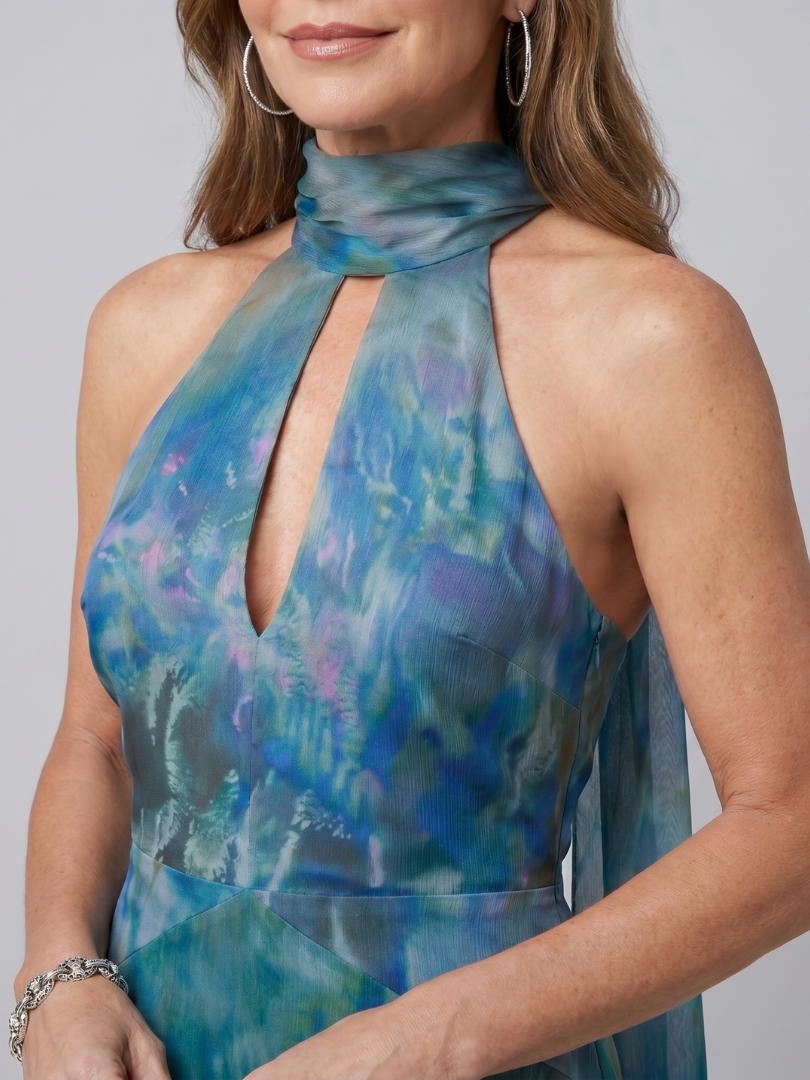Juniper | Schlüsselloch Halter Ärmelloses Maxikleid