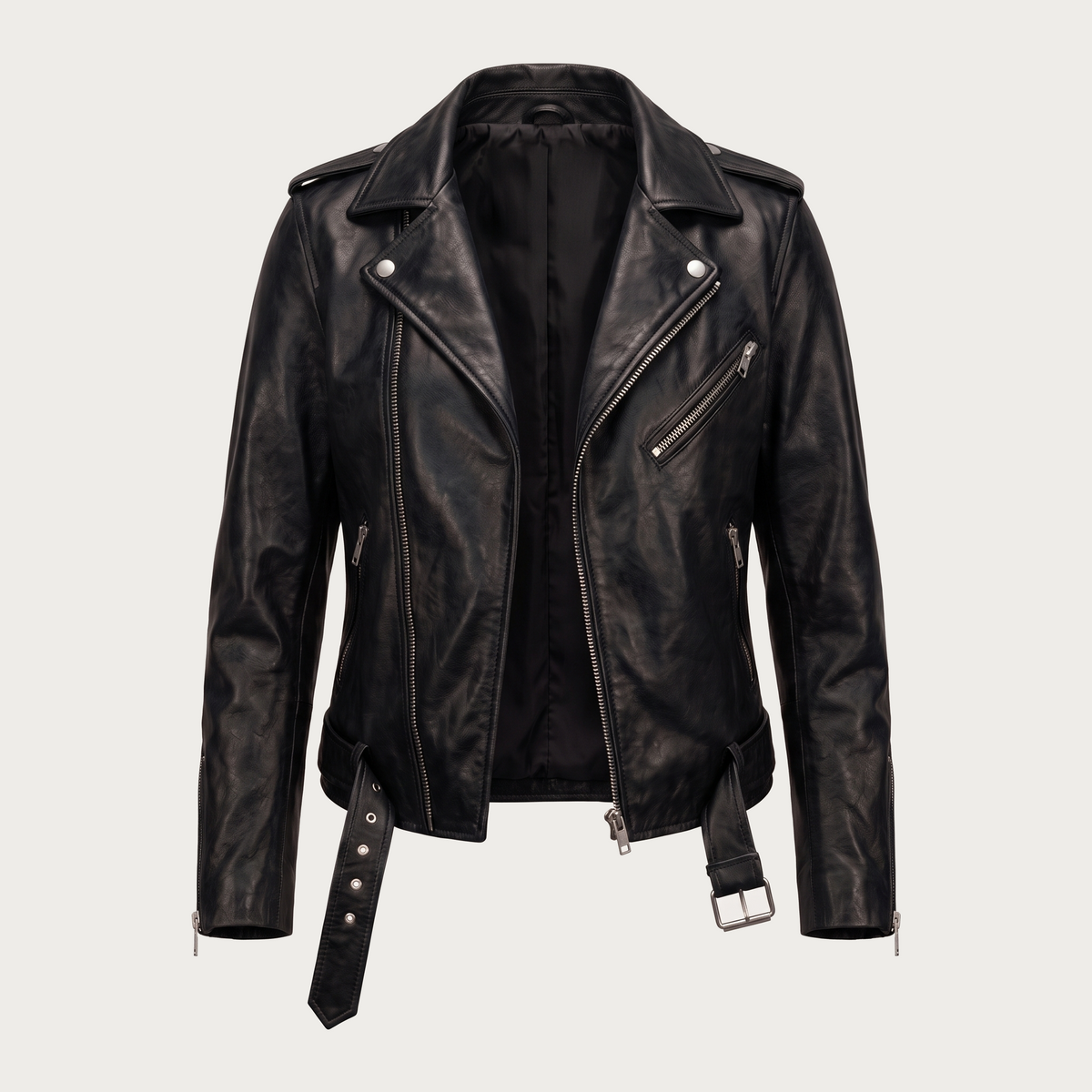 Wanda | Klassische Bikerjacke mit Revers