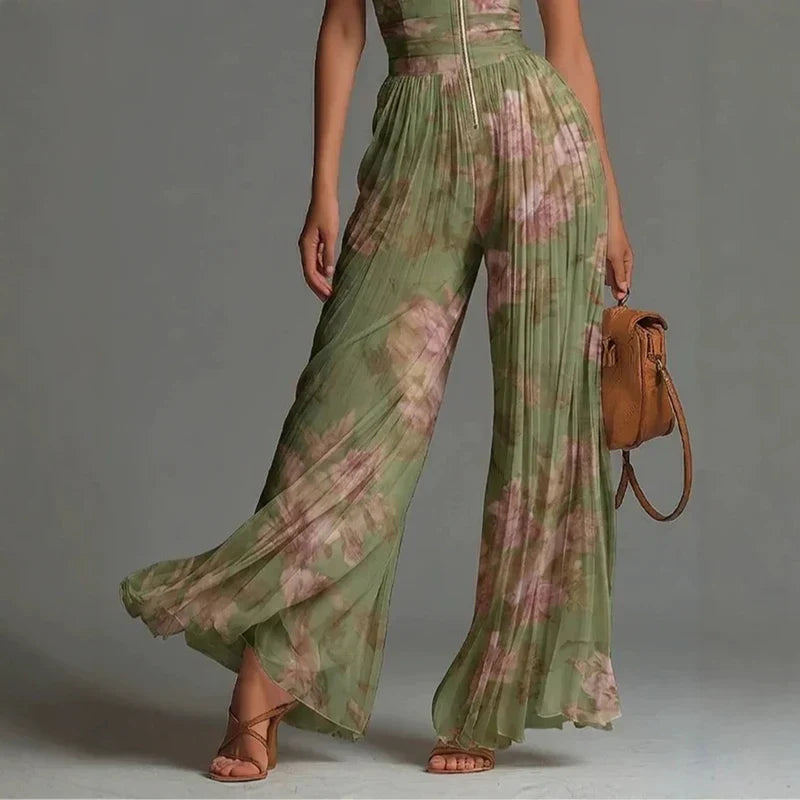 Élan – Skulpturaler Plissee-Jumpsuit