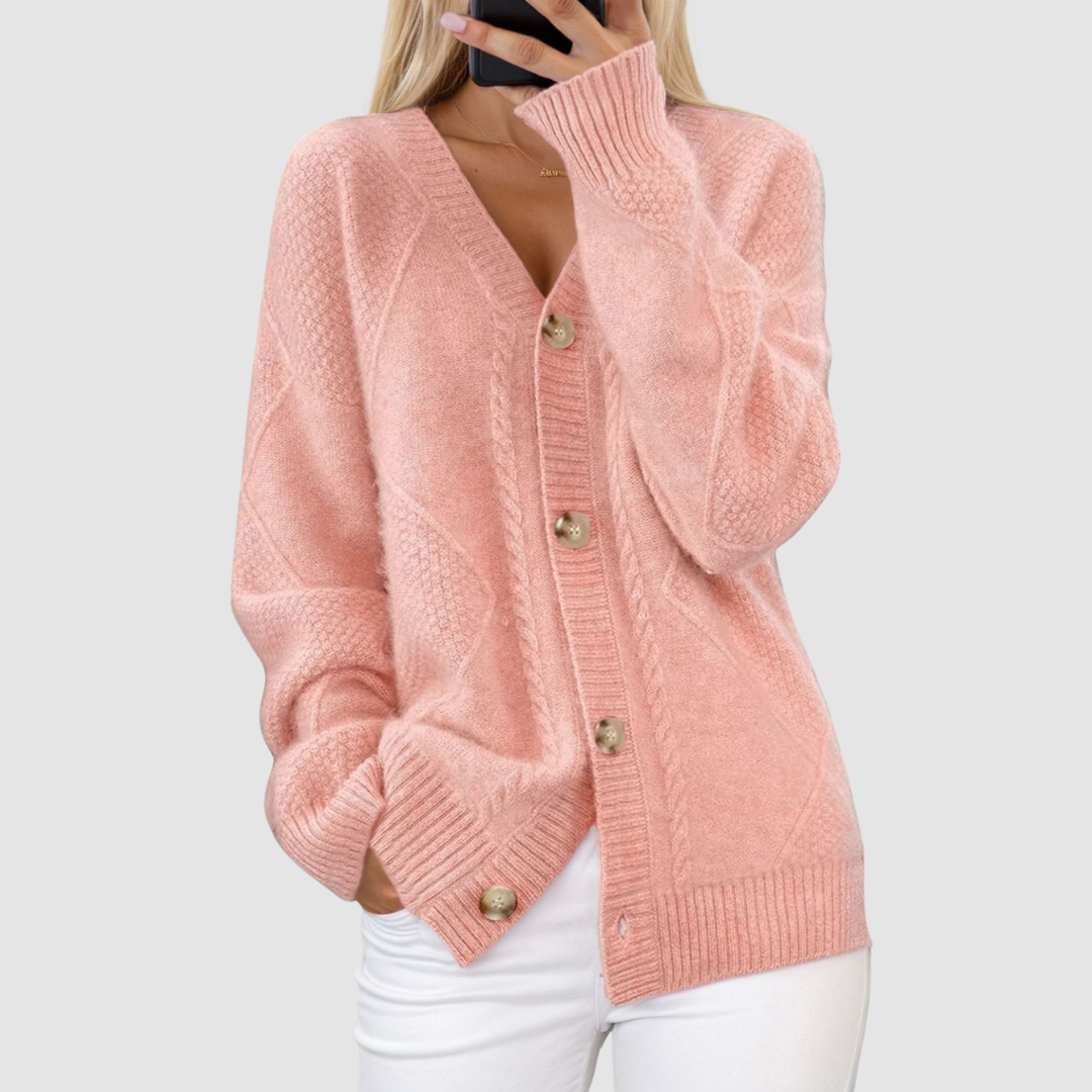 Meg™ Premium-Strickcardigan mit V-Ausschnitt