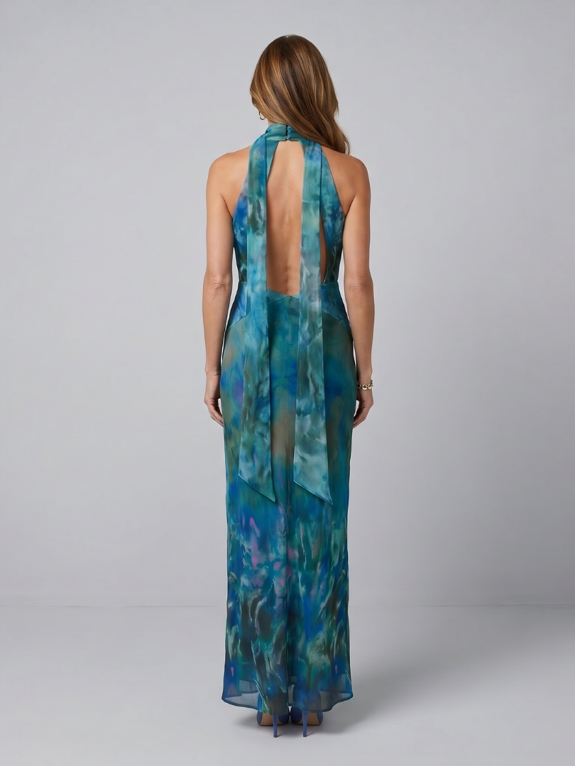 Juniper | Schlüsselloch Halter Ärmelloses Maxikleid