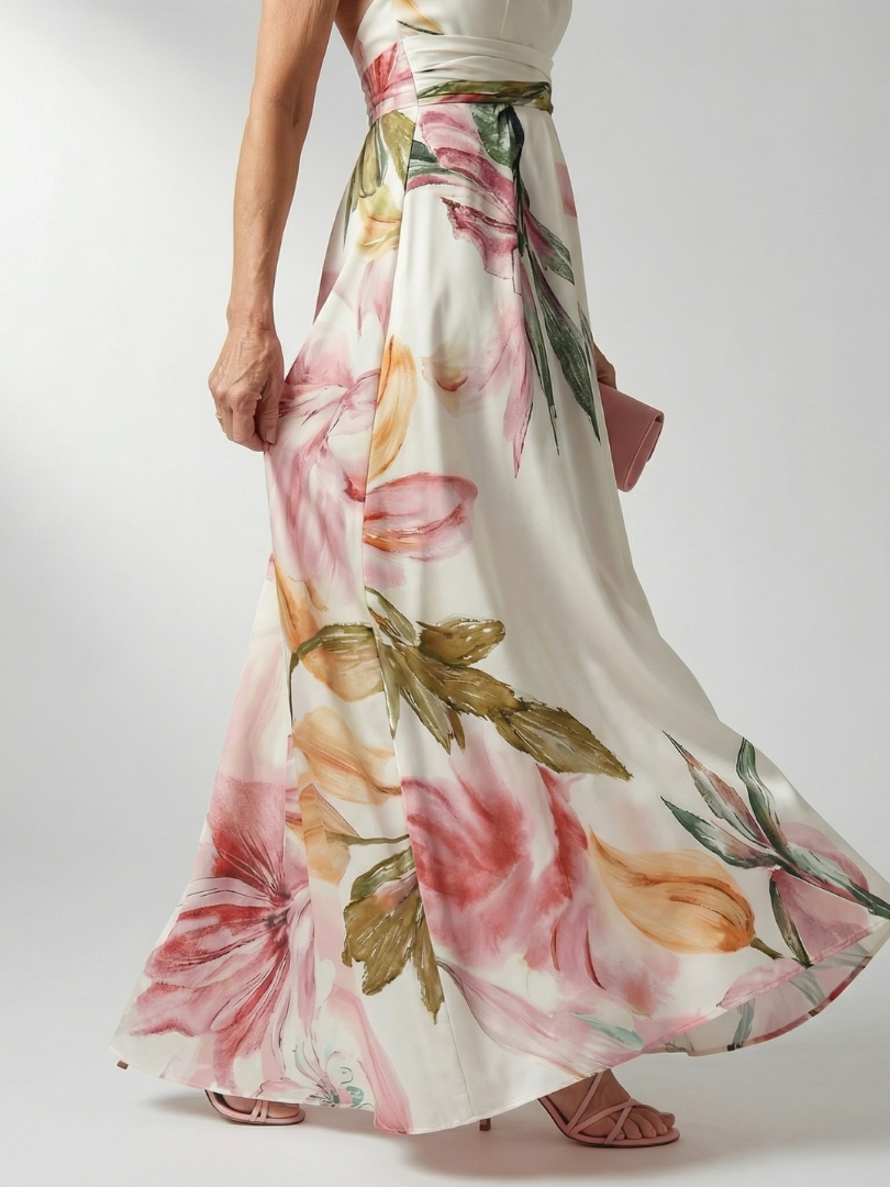Amiel | Leichtes geblümtes Maxikleid