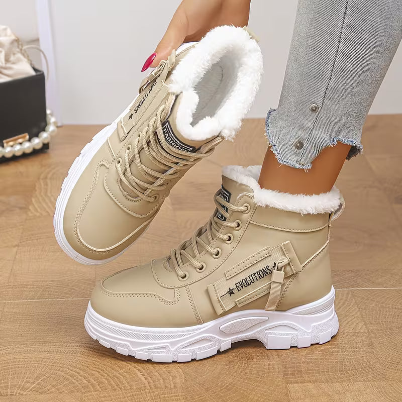 Elina – Gefütterte Winter-Boots mit Chunky-Sohle