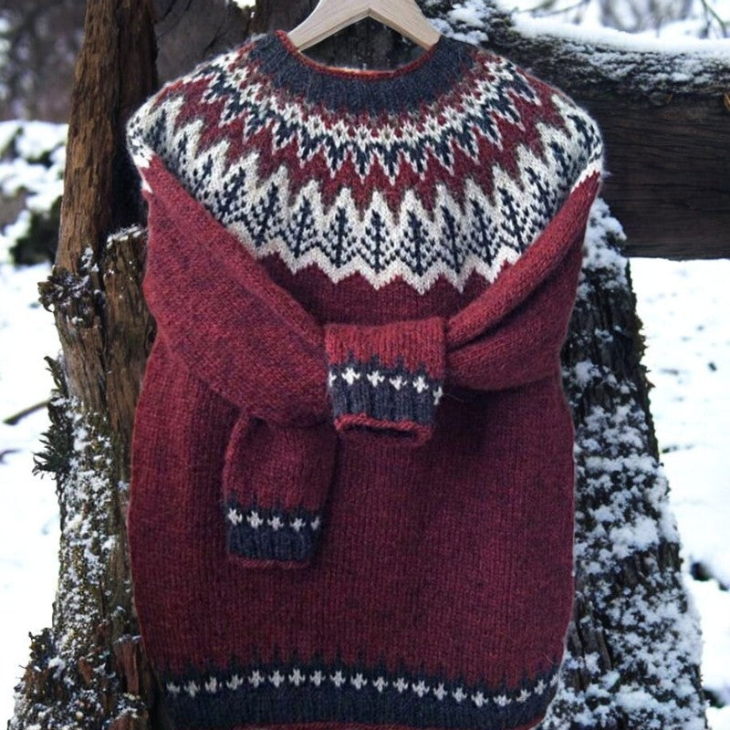 Freja™ | Eleganter Vintage-Strickpullover
