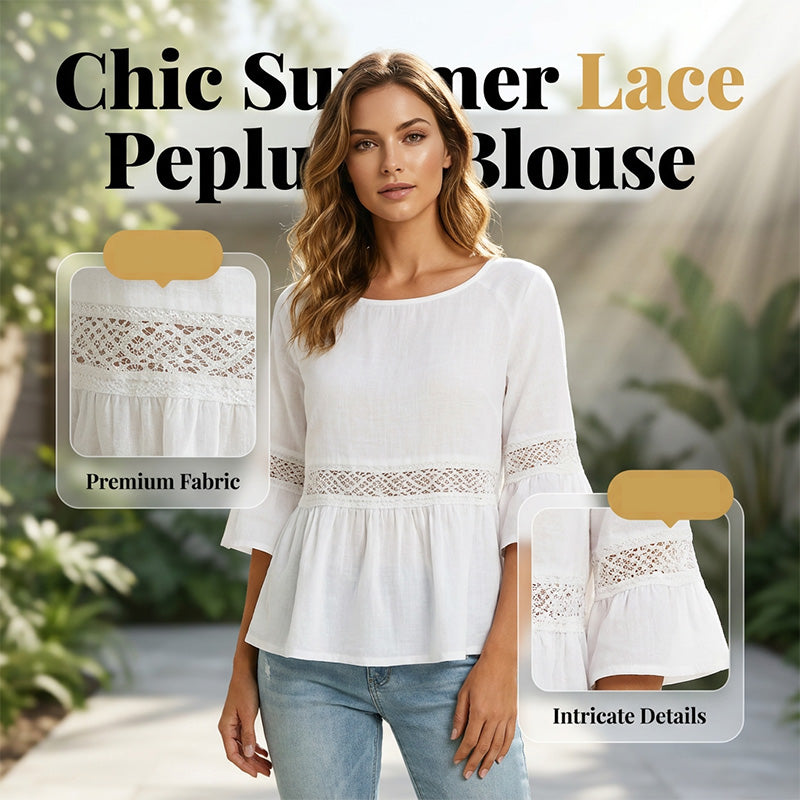 Leonie™ | Feminine Bluse mit Spitze
