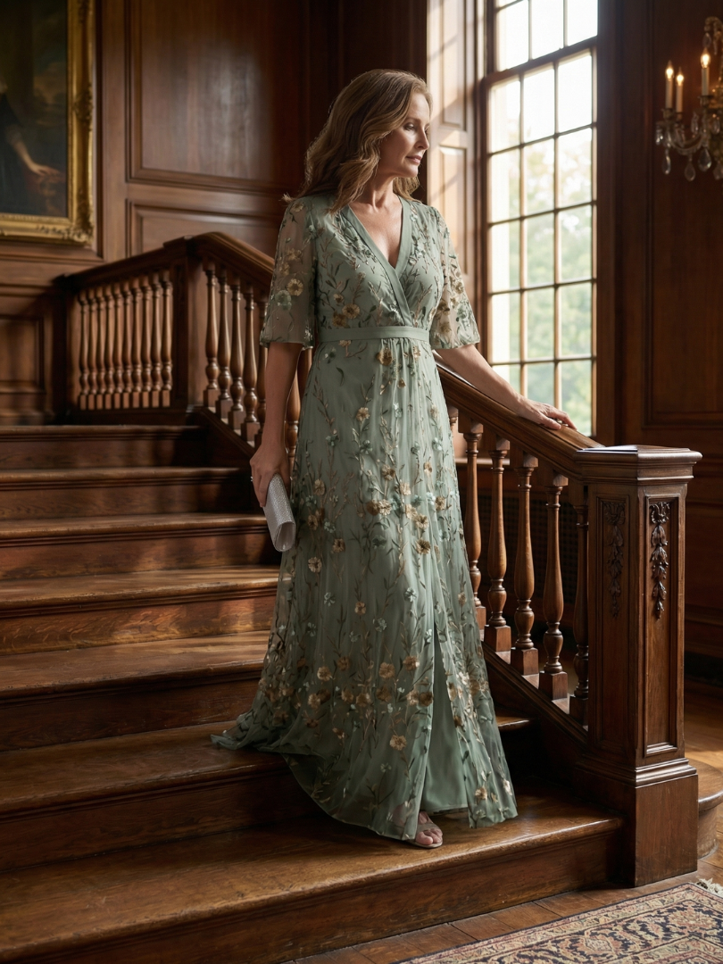Selora | Halter Bloom Flow Maxikleid