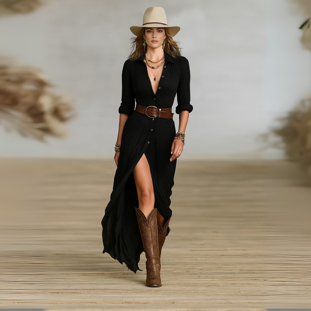 CERYN | ELEGANTES MAXIKLEID