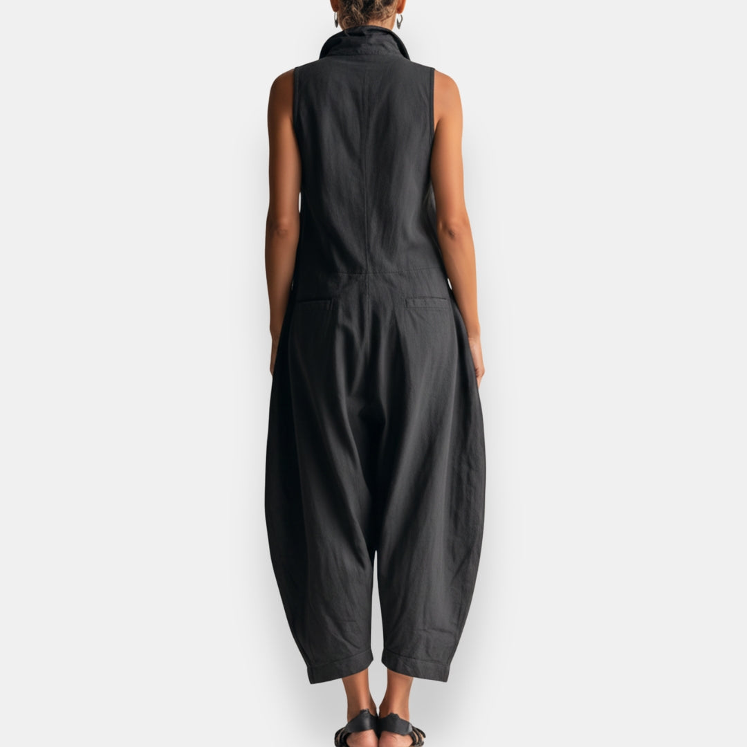 Ryker – Ärmelloser Cargo-Jumpsuit mit Kragen