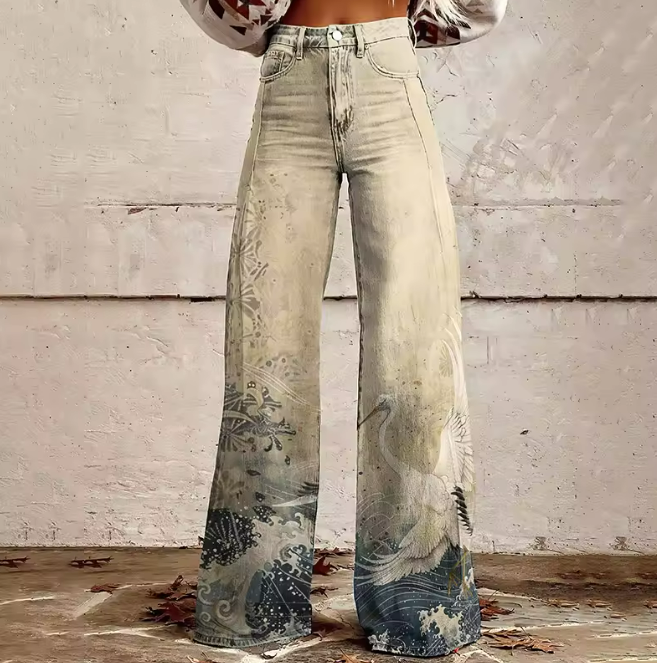 Wave - Elegante Bohème-Hose