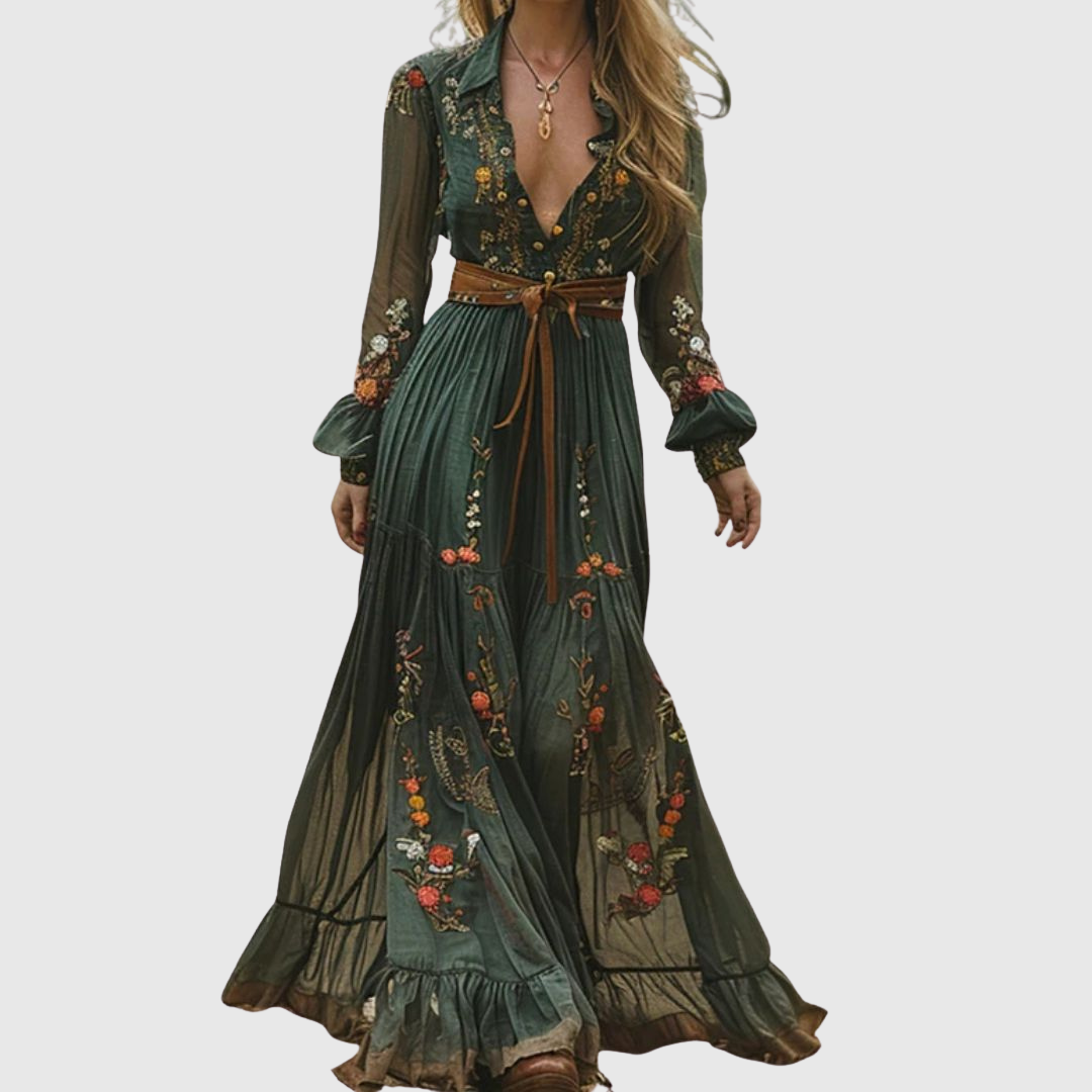 ALINA SOLEIL | ROMANTISCHES BOHO-MAXIKLEID