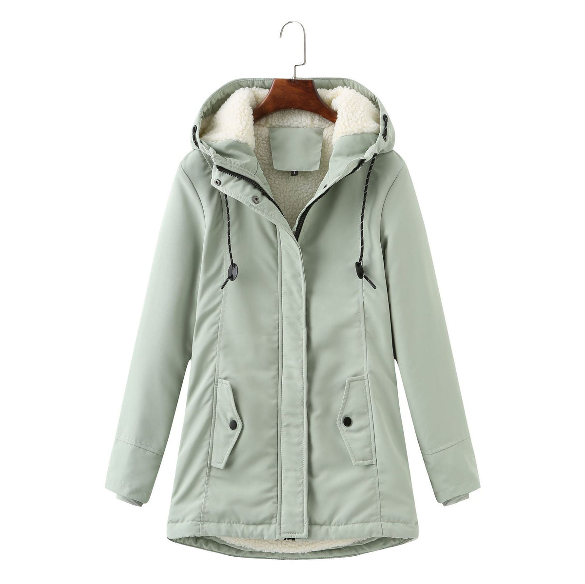 Garance – Wasserdichter Damenparka mit Kapuze und warmem Sherpa-Futter