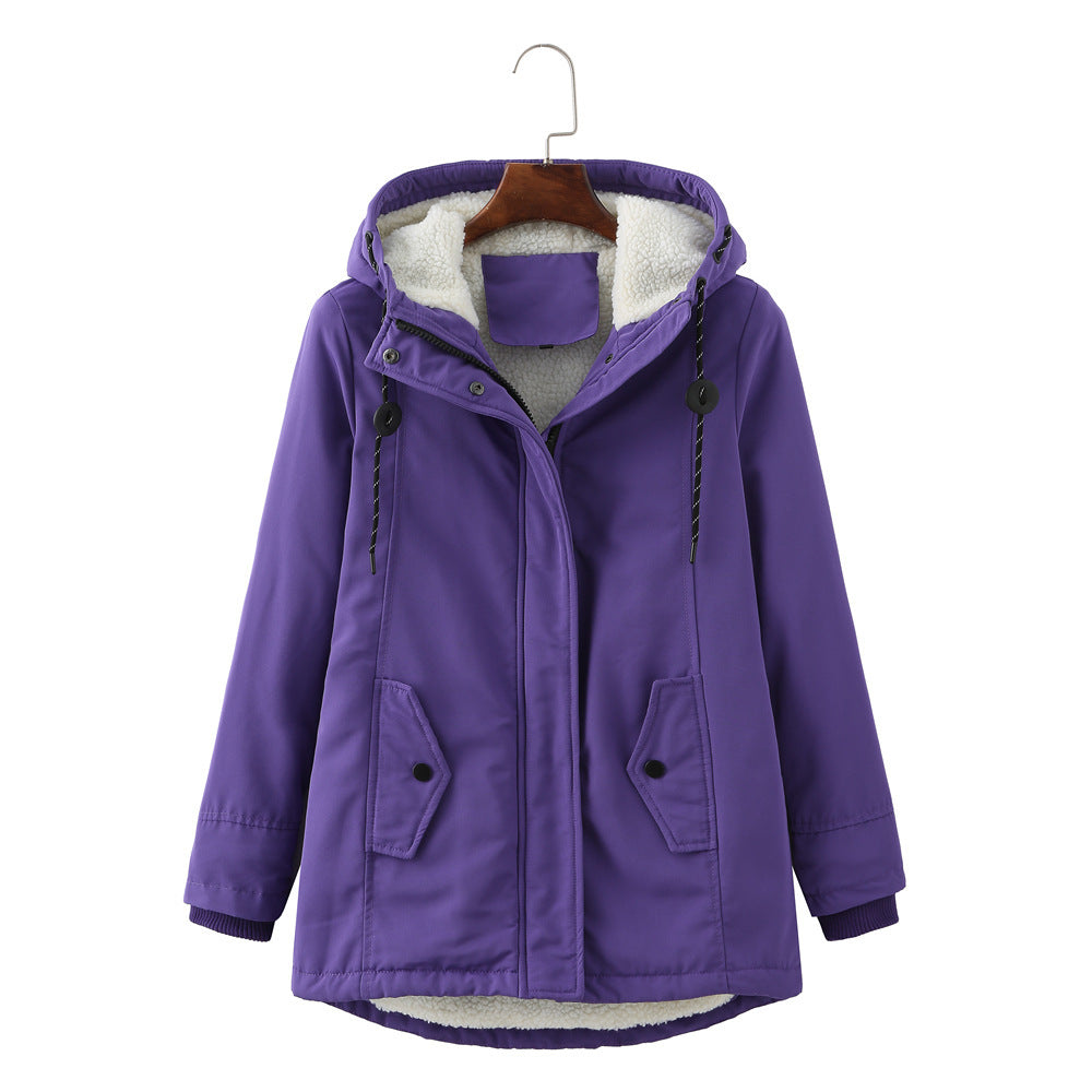 Garance – Wasserdichter Damenparka mit Kapuze und warmem Sherpa-Futter