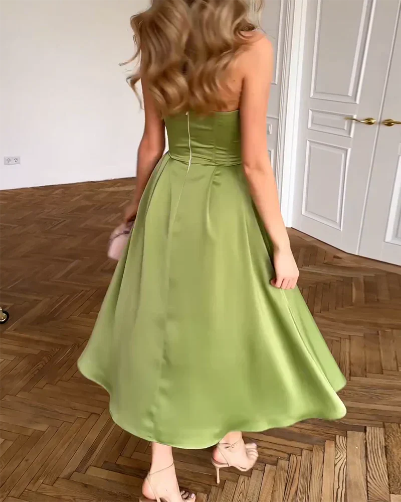 Liora™ | Elegantes trägerloses Midikleid