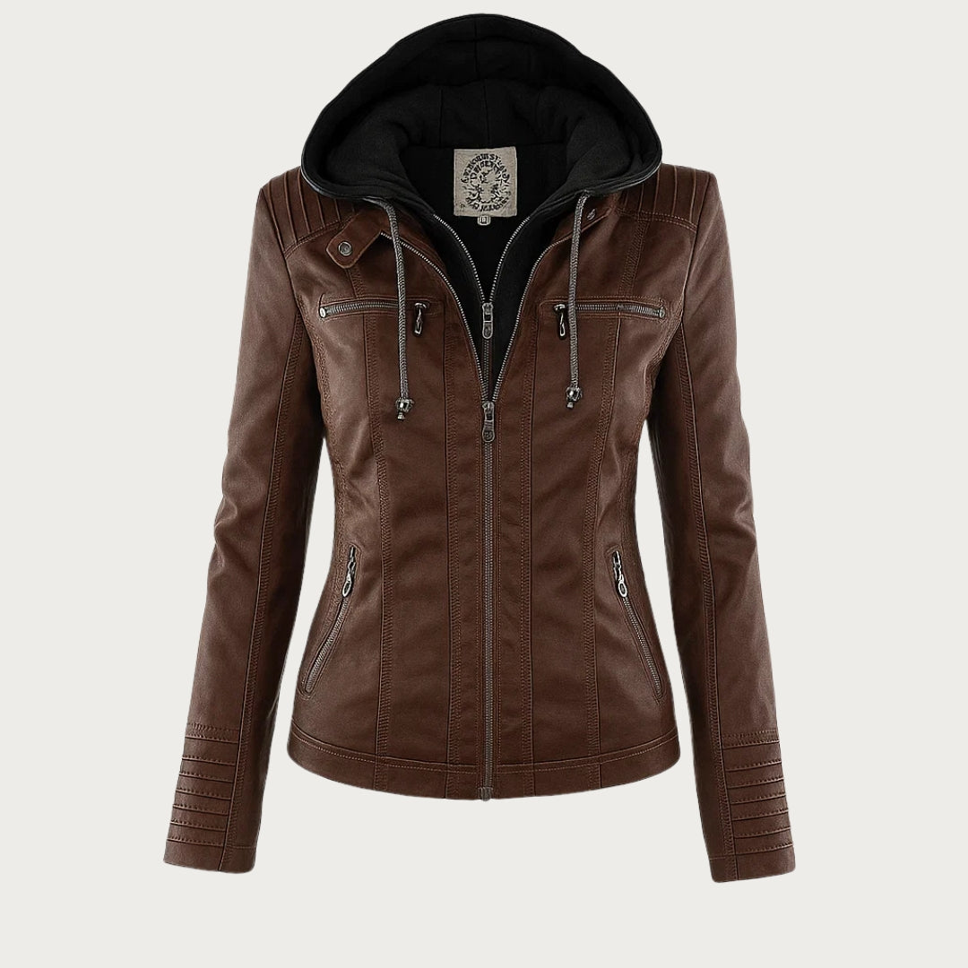 Flavia | Strapazierfähige und elegante Lederjacke