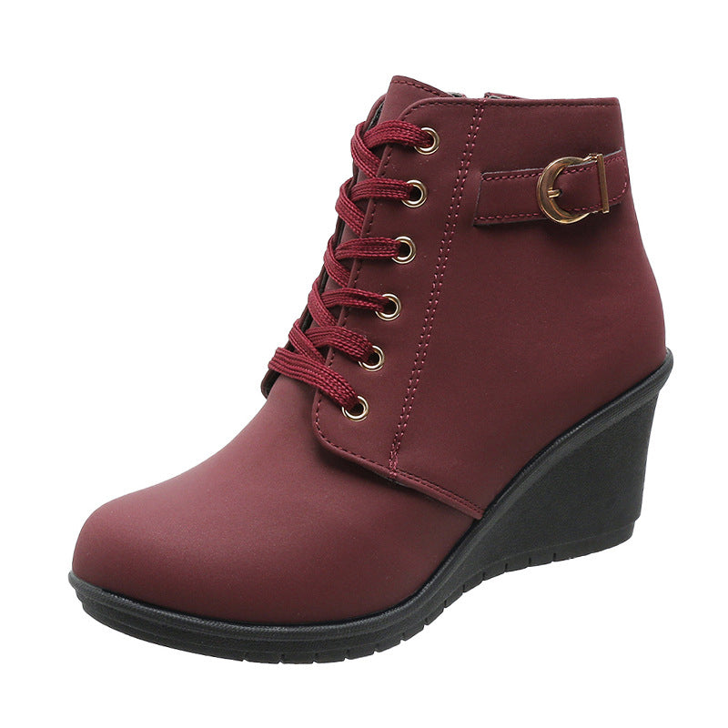 Signe – Komfortschuhe mit Keilabsatz und Reißverschluss