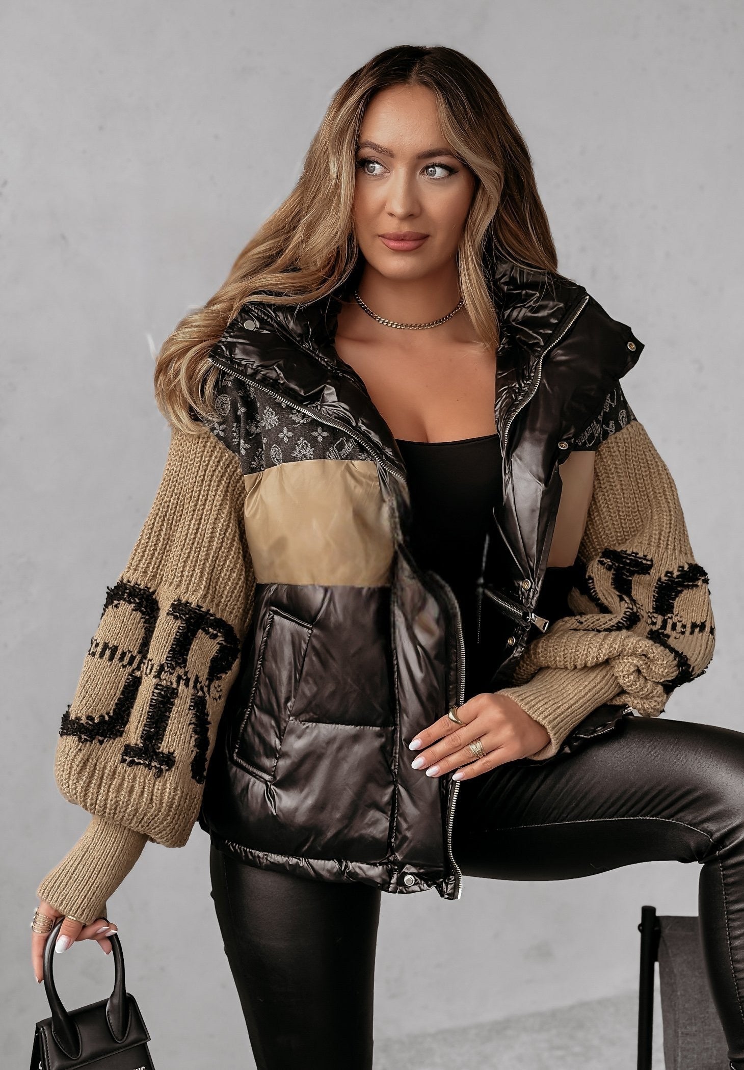 Mayce™ | Patchwork-Pufferjacke