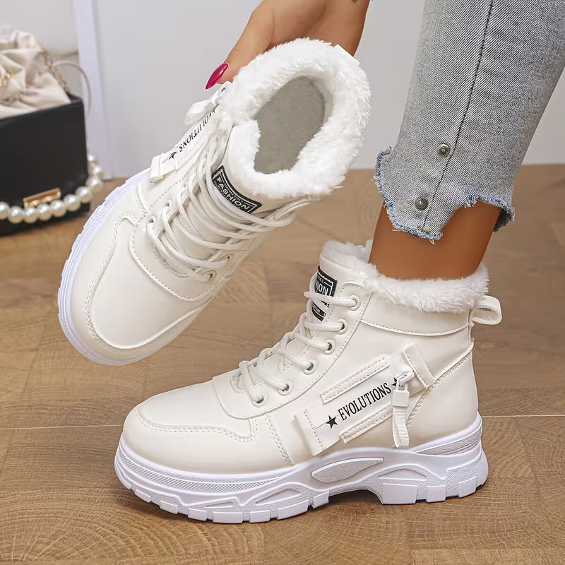 Elina – Gefütterte Winter-Boots mit Chunky-Sohle